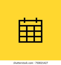 calendar line vector icon