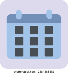 Calendar Line Vector Icon Design