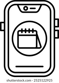 Entwurf eines Kalenderzeilenvektorsymbols