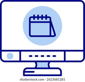 Entwurf eines Kalenderzeilenvektorsymbols