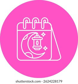 Entwurf eines Kalenderzeilenvektorsymbols