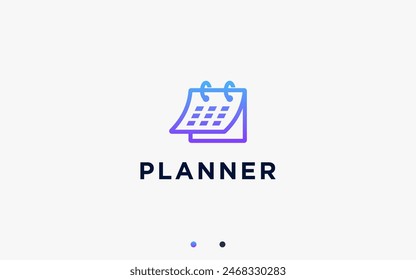 calendario logo diseño Vector silueta ilustración