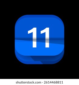 Calendar logo, Digital calendar logo. Simple calendar app icon logo design. Calender App icon for 1 to 31 date. Date wise calendar icon