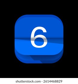 Calendar logo, Digital calendar logo. Simple calendar app icon logo design. Calender App icon for 1 to 31 date. Date wise calendar icon