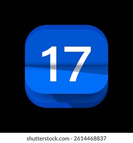 Calendar logo, Digital calendar logo. Simple calendar app icon logo design. Calender App icon for 1 to 31 date. Date wise calendar icon