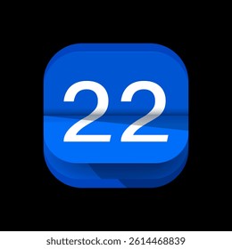 Calendar logo, Digital calendar logo. Simple calendar app icon logo design. Calender App icon for 1 to 31 date. Date wise calendar icon