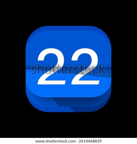 Calendar logo, Digital calendar logo. Simple calendar app icon logo design. Calender App icon for 1 to 31 date. Date wise calendar icon