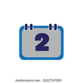 ícone do logotipo do calendário ilustração plana