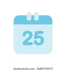 Ilustración de icono de logotipo de calendario plana