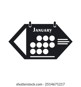 Calendar Logo Icon Vector Template Illustrator