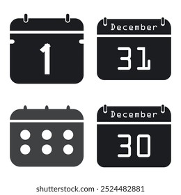 Icono de logotipo de calendario Ilustrador de Plantilla de Vector