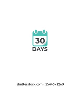 Calendar logo reminder or 30 days