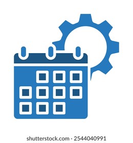 Ilustración vectorial de la línea de iconos de Calendar Manager