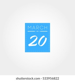 calendar march for business promotion project design element