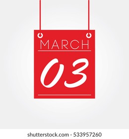 calendar march for business promotion project design element