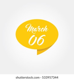 calendar march for business promotion project design element