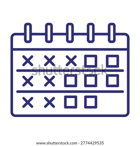 a calendar with marked dates and empty spaces for planning and organization purposes daily schedule