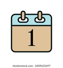 Calendar marked May 1 icon represents Labor Day, worker rights, unity, and global workforce celebration.