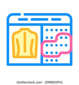 calendar of massage color icon vector. calendar of massage sign. isolated symbol illustration