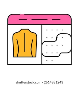 calendar of massage line icon vector. calendar of massage sign. isolated symbol illustration