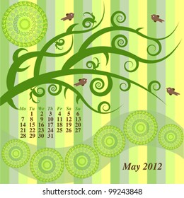 Calendar may 2012