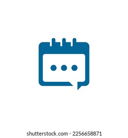 calendar message illustration vector logo