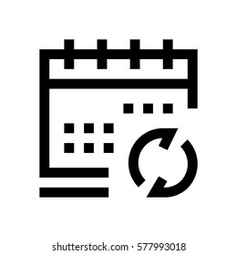 Calendar mini line, icon, background and graphic. The icon is black and white, linear  flat, vector, pixel perfect, minimal, suitable for web and print. 