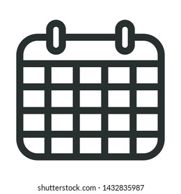 calendar - minimal line web icon. simple vector illustration. concept for infographic, website or app.