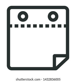 calendar - minimal line web icon. simple vector illustration. concept for infographic, website or app.