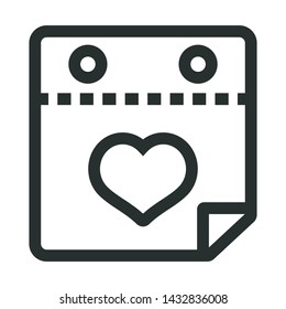 calendar - minimal line web icon. simple vector illustration. concept for infographic, website or app.