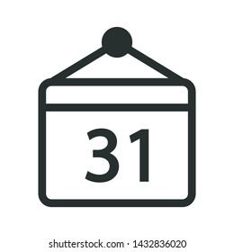 calendar - minimal line web icon. simple vector illustration. concept for infographic, website or app.