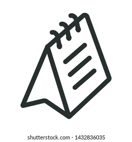 calendar - minimal line web icon. simple vector illustration. concept for infographic, website or app.