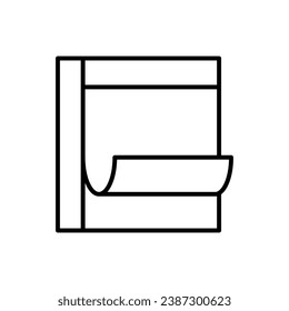 Calendar Minimalistic Vector Icon for Web Sites. Vector Illustration for web sites, apps, design, banners and other purposes