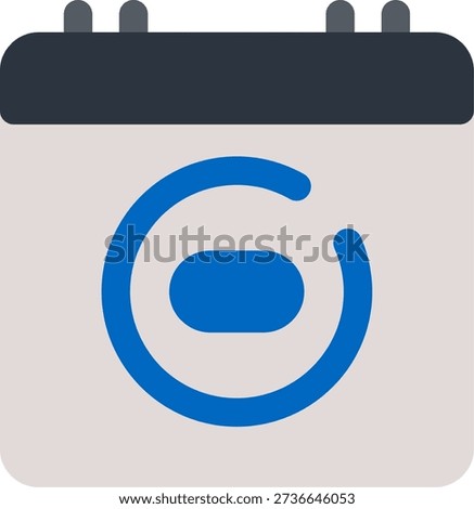 Calendar Minus Line vector Icon Design