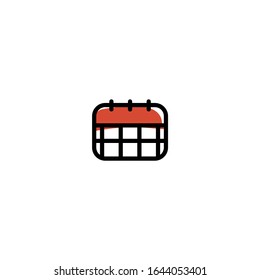 Calendar. Miscellaneous Icon Set. Unique Illustration Color. Editable Vector.