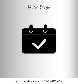 Symbol für mobile Kalendersymbole Vektorillustration