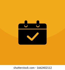 Calendar mobile icon vector symbol