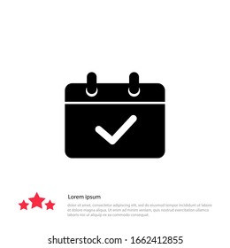 Calendar mobile icon vector symbol