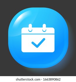 Calendar mobile icon vector symbol