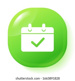 Symbol für mobile Kalendersymbole Vektorillustration
