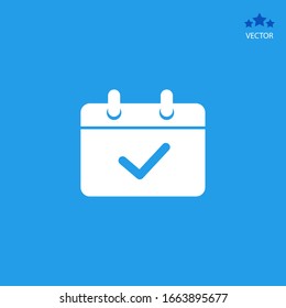 Calendar mobile icon vector symbol