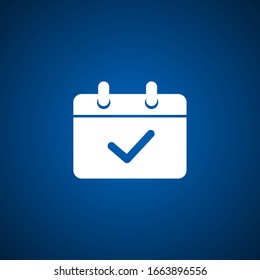 Calendar mobile icon vector symbol