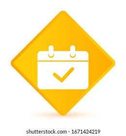 Calendar mobile icon vector symbol