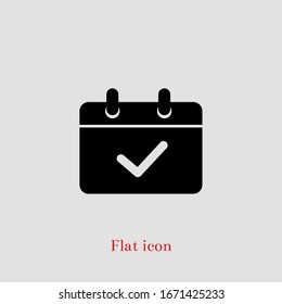 Calendar mobile icon vector symbol