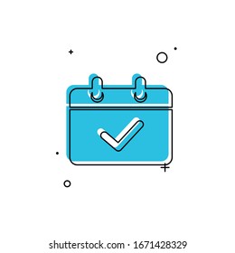 Calendar mobile icon vector symbol