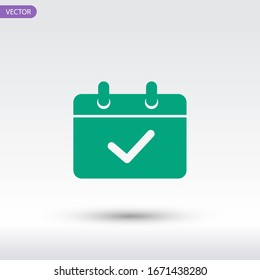 Calendar mobile icon vector symbol
