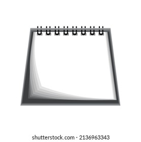 calendar mockup design icon isolated