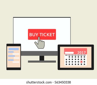 calendar mockup set with  lead round date 