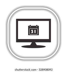 Calendar.  Modern design flat style icon