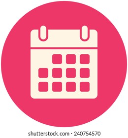 Calendar, modern flat icon